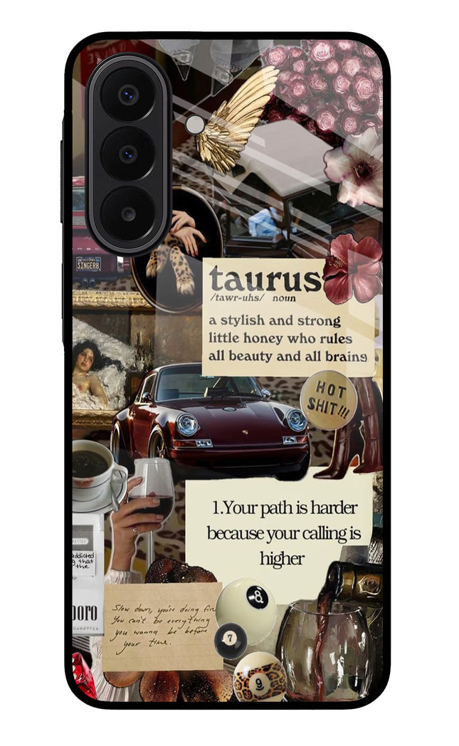 Taurus Zodiac Samsung A27 5G Glass Case Back Cover by Casekaro