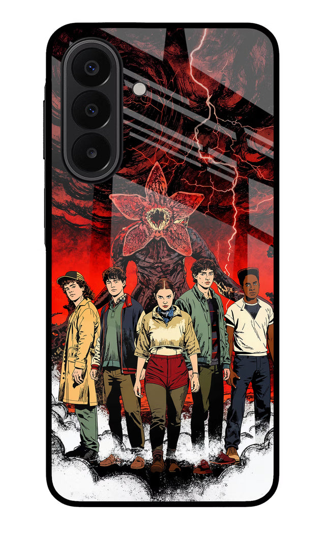 Ordinary Things Characters Samsung A27 5G Glass Case Back Cover by Casekaro
