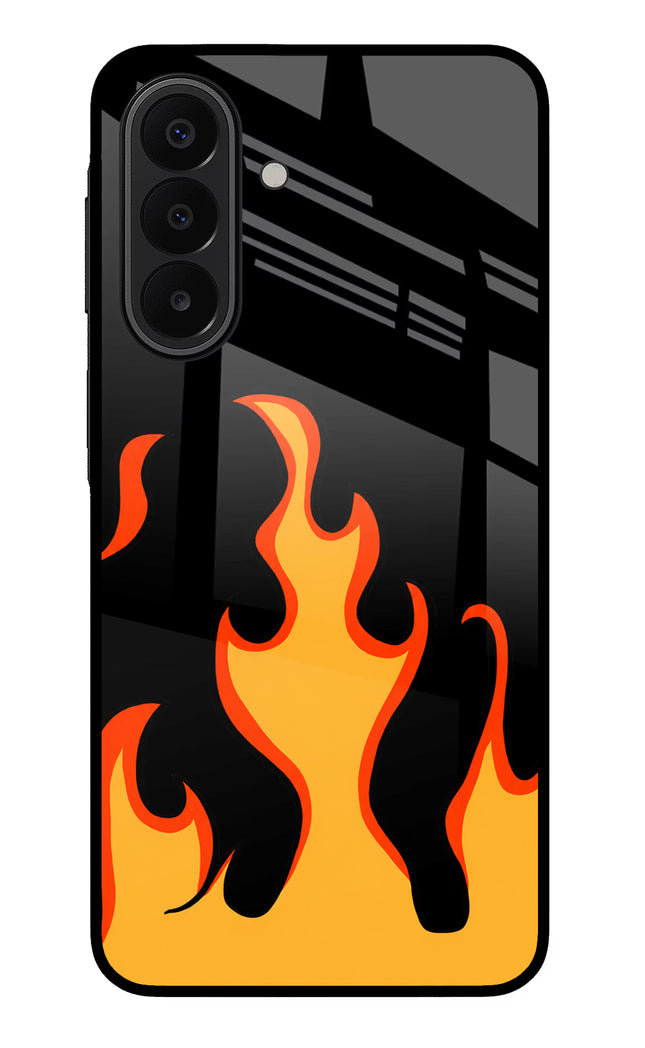 Fired Up – Black Samsung A27 5G Glass Case Back Cover by Casekaro
