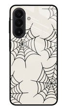 Spider Web Samsung A27 5G Glass Case Back Cover by Casekaro