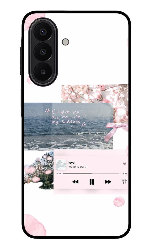 Wave to earth Samsung A27 5G Glass Case Back Cover by Casekaro