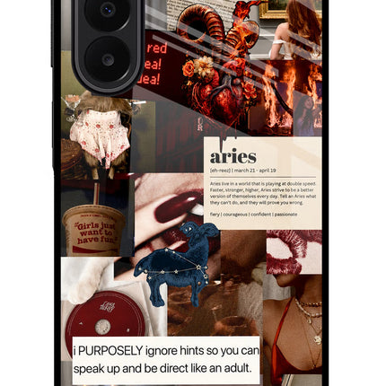 Zodiac Aries Samsung A27 5G Glass Case