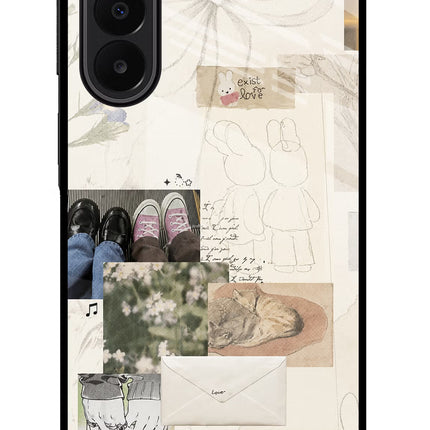 Soft Aesthetic Samsung A27 5G Glass Case Back Cover by Casekaro