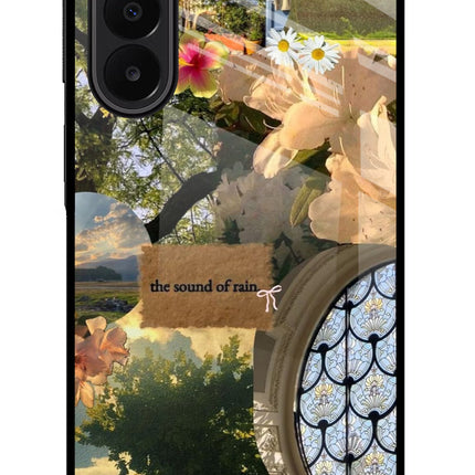 Rain Samsung A27 5G Glass Case Back Cover by Casekaro