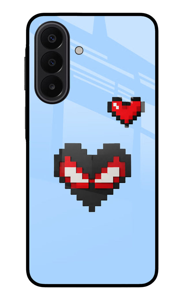 Peter Heart Samsung A27 5G Glass Case Back Cover by Casekaro