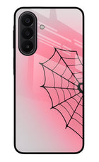 Pink Web Samsung A27 5G Glass Case Back Cover by Casekaro