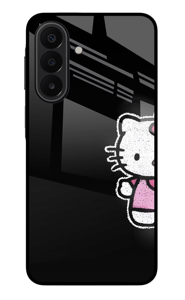 Kitty Charm Samsung A27 5G Glass Case Back Cover by Casekaro