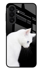 Snow Gaze Samsung A27 5G Glass Case Back Cover by Casekaro
