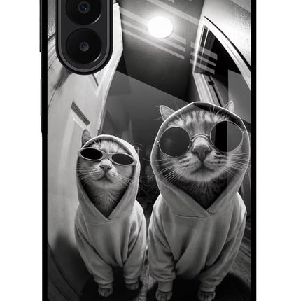 Hood Cats Samsung A27 5G Glass Case Back Cover by Casekaro