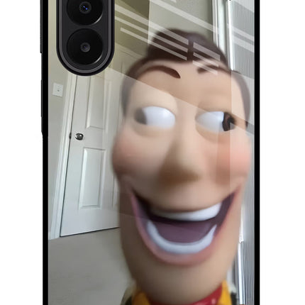 Side Eye Woody Samsung A27 5G Glass Case Back Cover by Casekaro