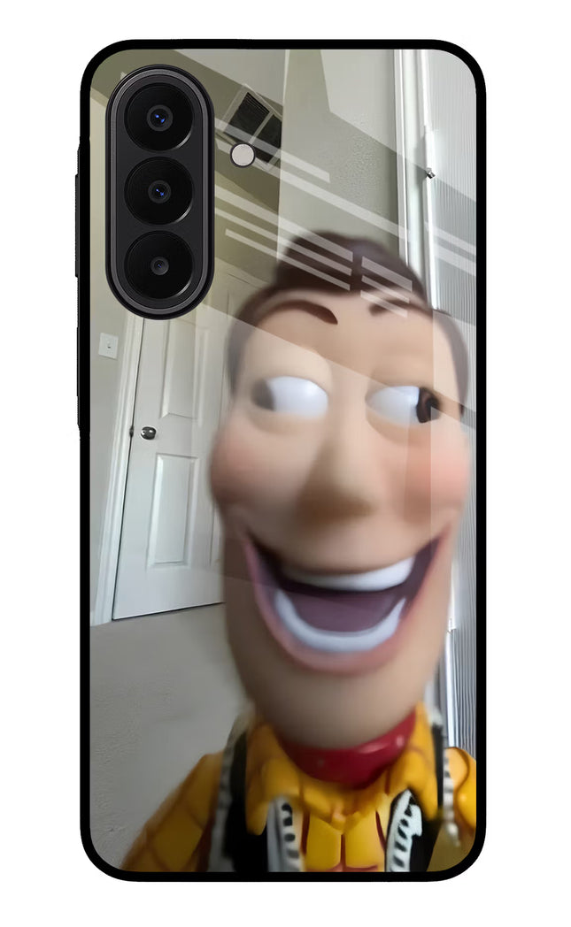 Side Eye Woody Samsung A27 5G Glass Case Back Cover by Casekaro