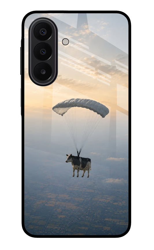 Skydiving Cow Samsung A27 5G Glass Case