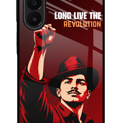 Bhagat Singh Revolution Samsung A27 5G Glass Case