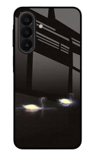 Silent Swans Samsung A27 5G Glass Case Back Cover by Casekaro