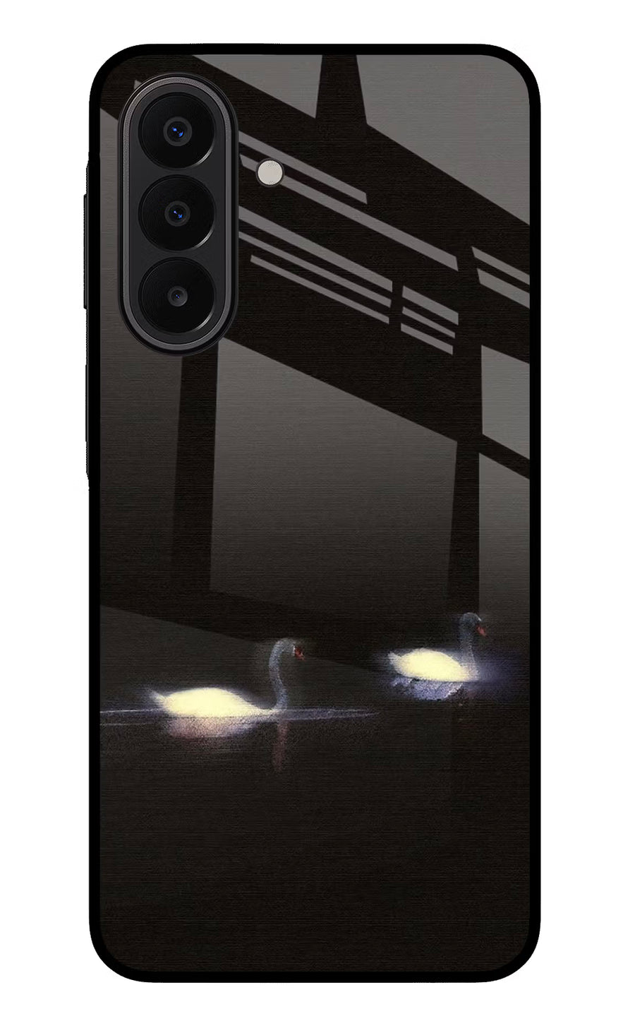 Silent Swans Samsung A27 5G Back Cover, Glass case