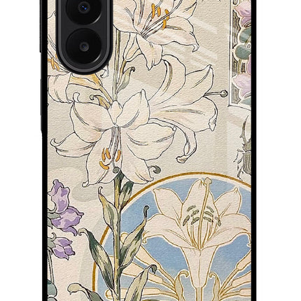 White Lily Samsung A27 5G Glass Case
