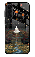 Space Monk Samsung A27 5G Glass Case Back Cover by Casekaro