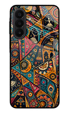 Folk Print Samsung A27 5G Glass Case