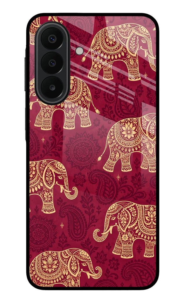 Maroon Elephant Samsung A27 5G Glass Case