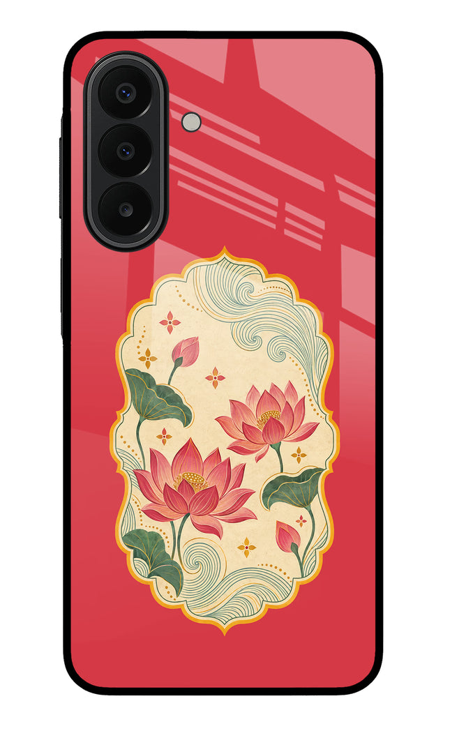 Pink Lotus Samsung A27 5G Glass Case