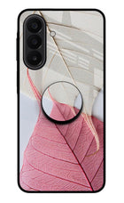 White Pink Leaf Samsung A27 5G Pop Case by Casekaro