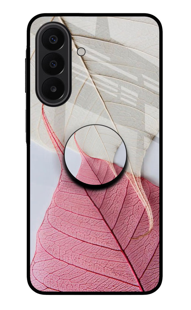 White Pink Leaf Samsung A27 5G Pop Case by Casekaro