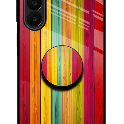Multicolor Wooden Samsung A27 5G Pop Case by Casekaro