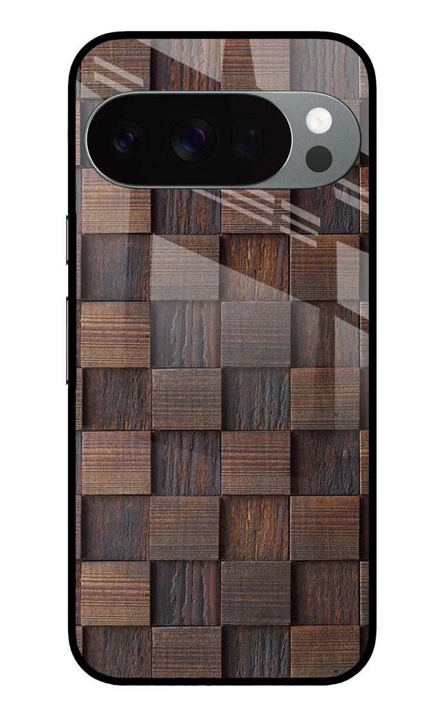 Wooden Cube Design Google Pixel 10 Pro Glass Case