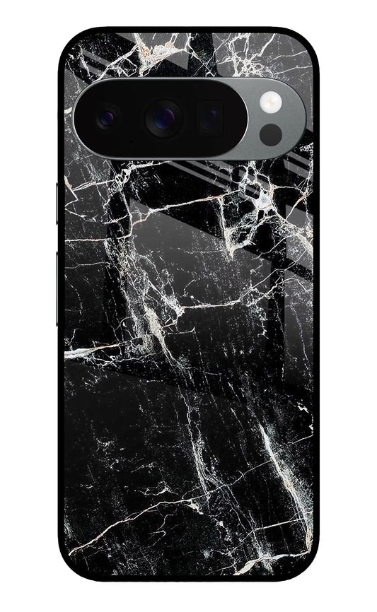 Black Marble Texture Google Pixel 10 Pro Glass Case