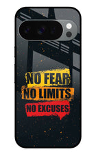 No Fear No Limits No Excuse Google Pixel 10 Pro Glass Case Back Cover by Casekaro