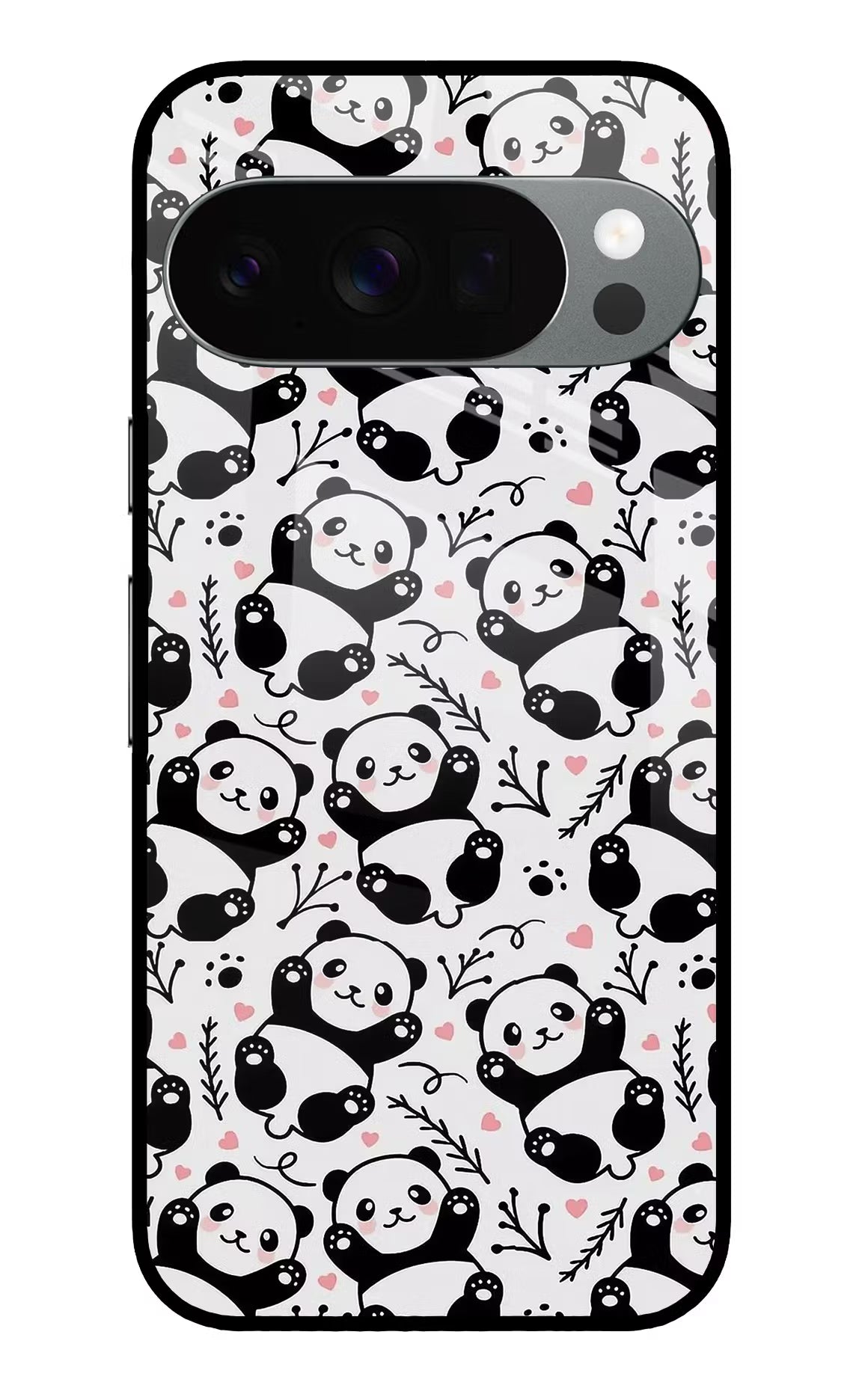 Cute Panda Google Pixel 10 Pro Glass Case