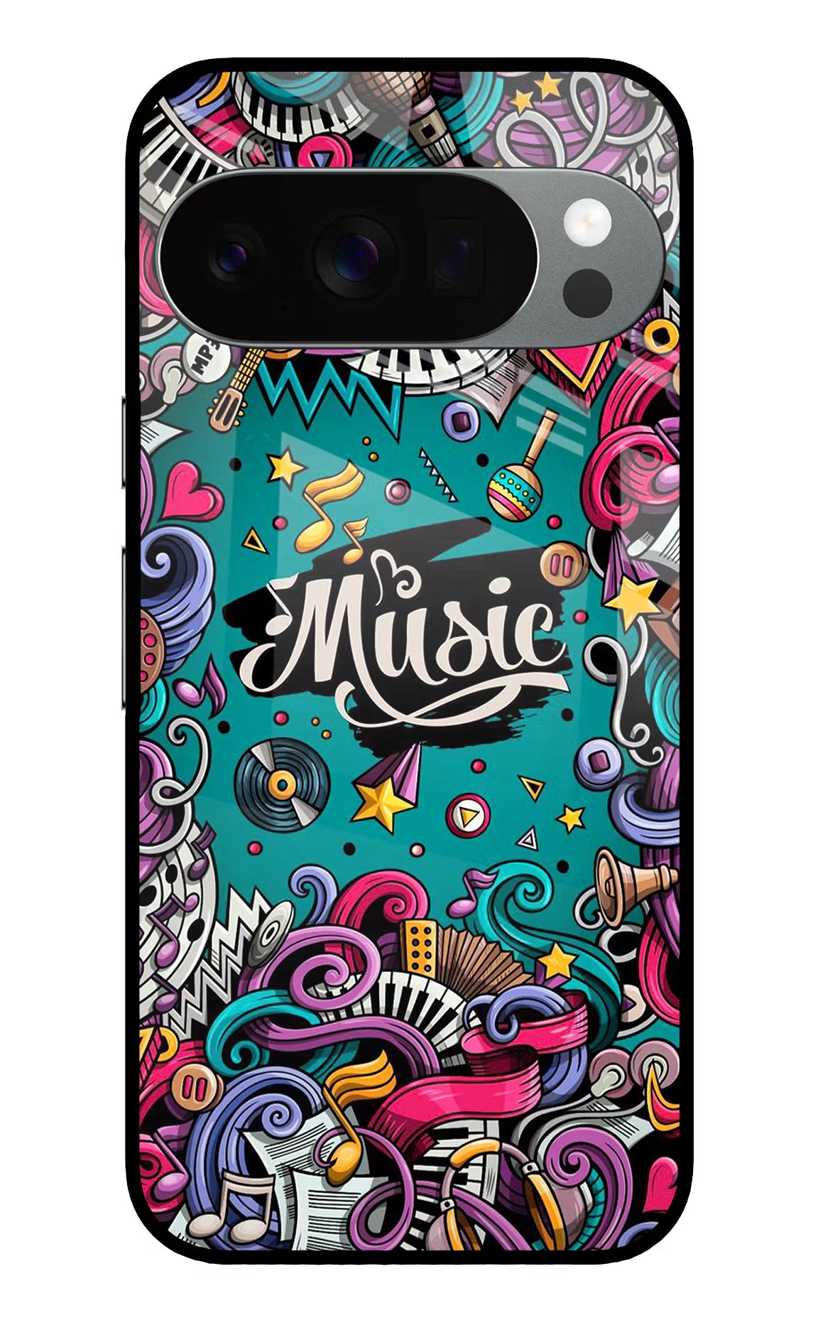 Music Graffiti Google Pixel 10 Pro Glass Case