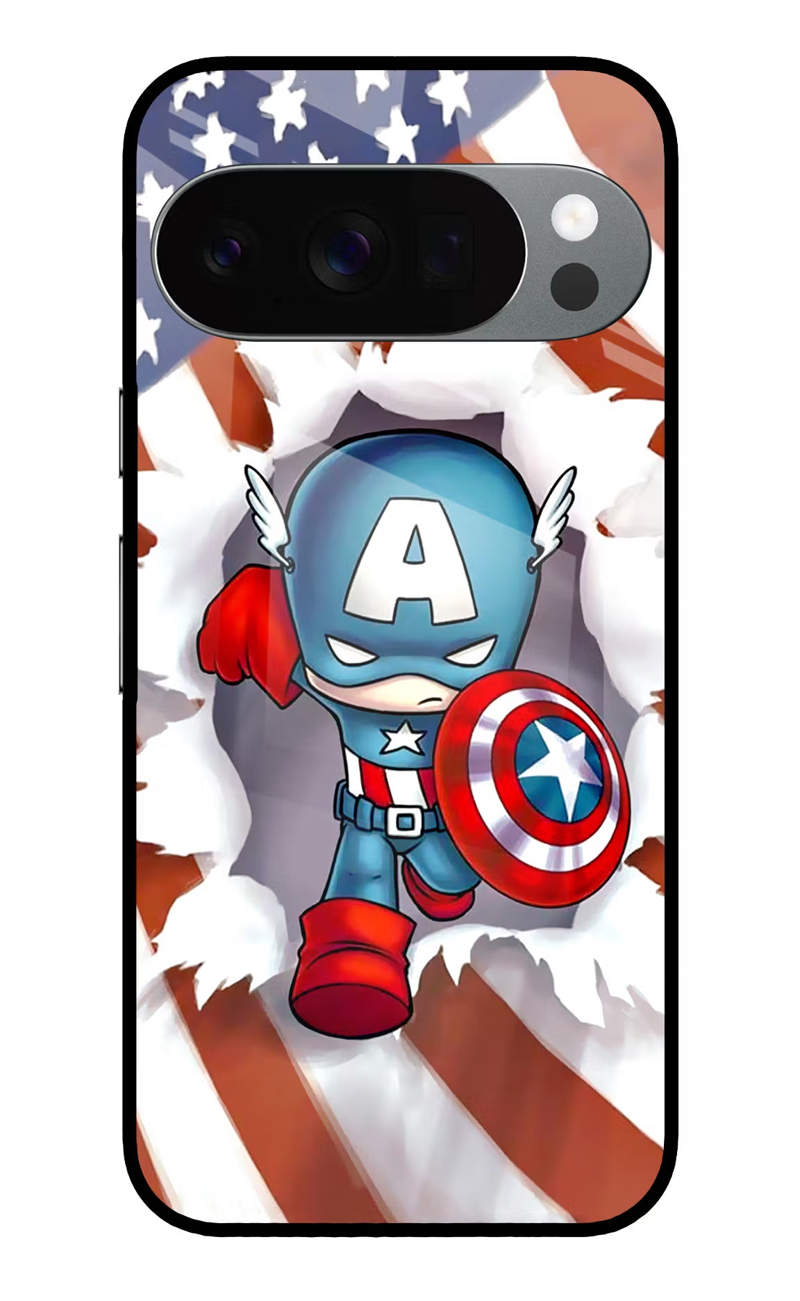 Captain America Google Pixel 10 Pro Glass Case
