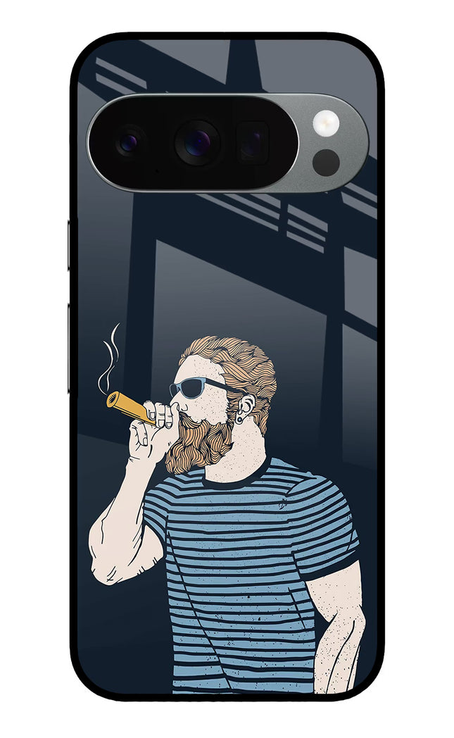 Smoking Google Pixel 10 Pro Glass Case Back Cover by Casekaro