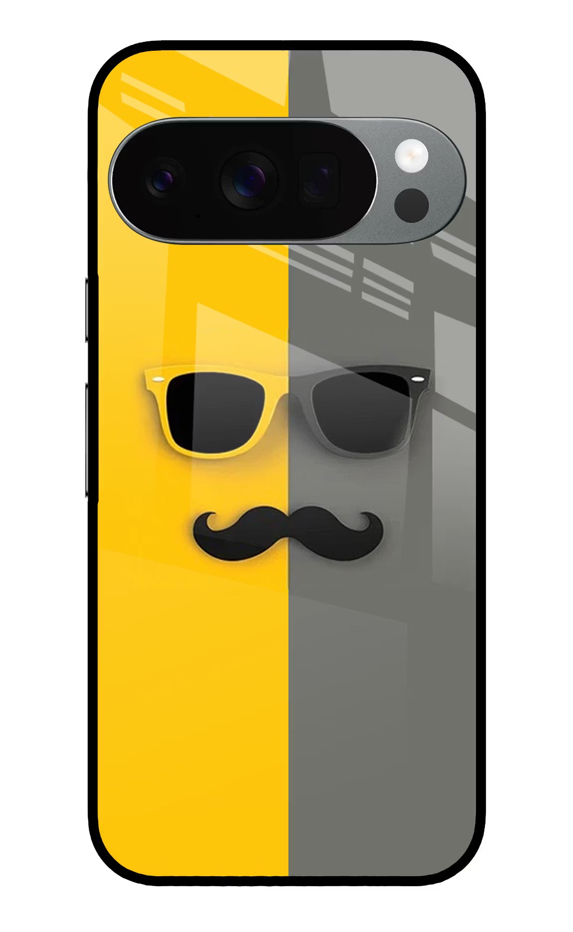 Sunglasses with Mustache Google Pixel 10 Pro Glass Case