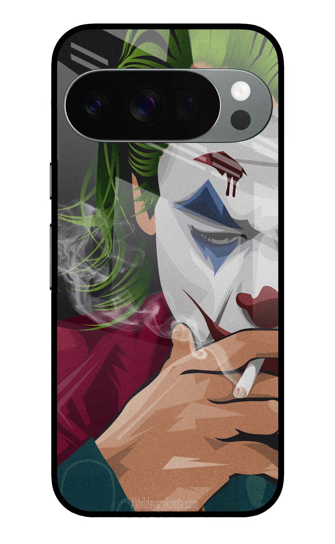 Joker Smoking Google Pixel 10 Pro Glass Case