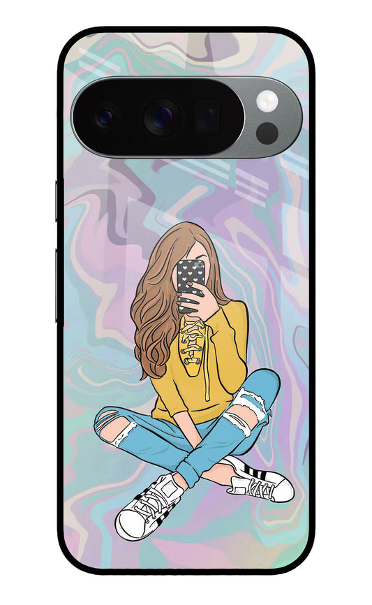 Selfie Girl Google Pixel 10 Pro Glass Case