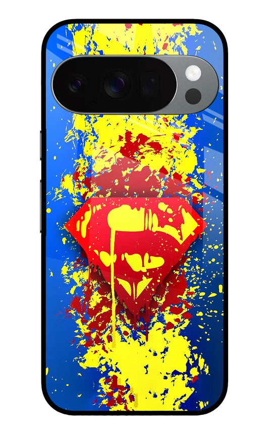 Superman logo Google Pixel 10 Pro Glass Case
