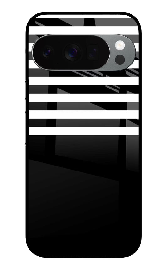Black and White Print Google Pixel 10 Pro Glass Case