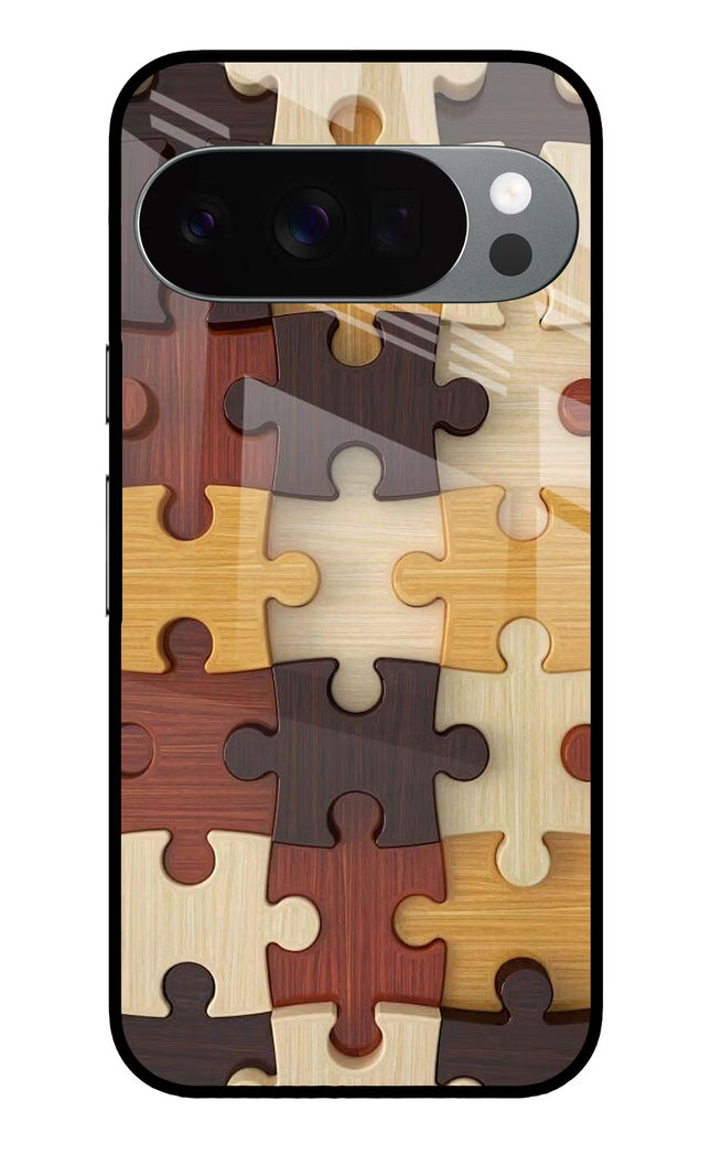 Wooden Puzzle Google Pixel 10 Pro Glass Case