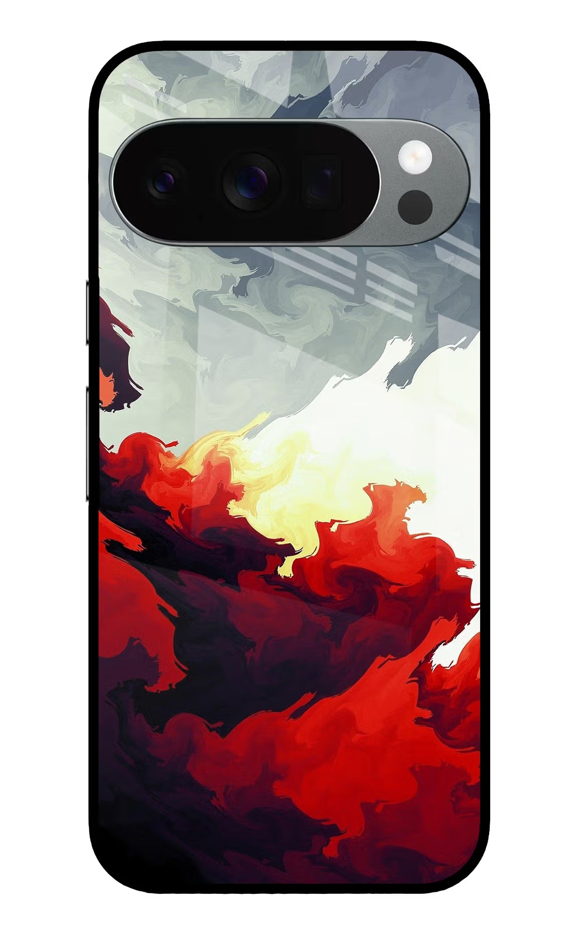 Fire Cloud Google Pixel 10 Pro Glass Case