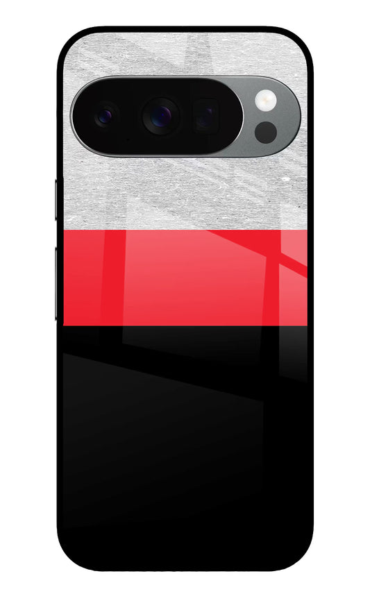 Tri Color Pattern Google Pixel 10 Pro Glass Case