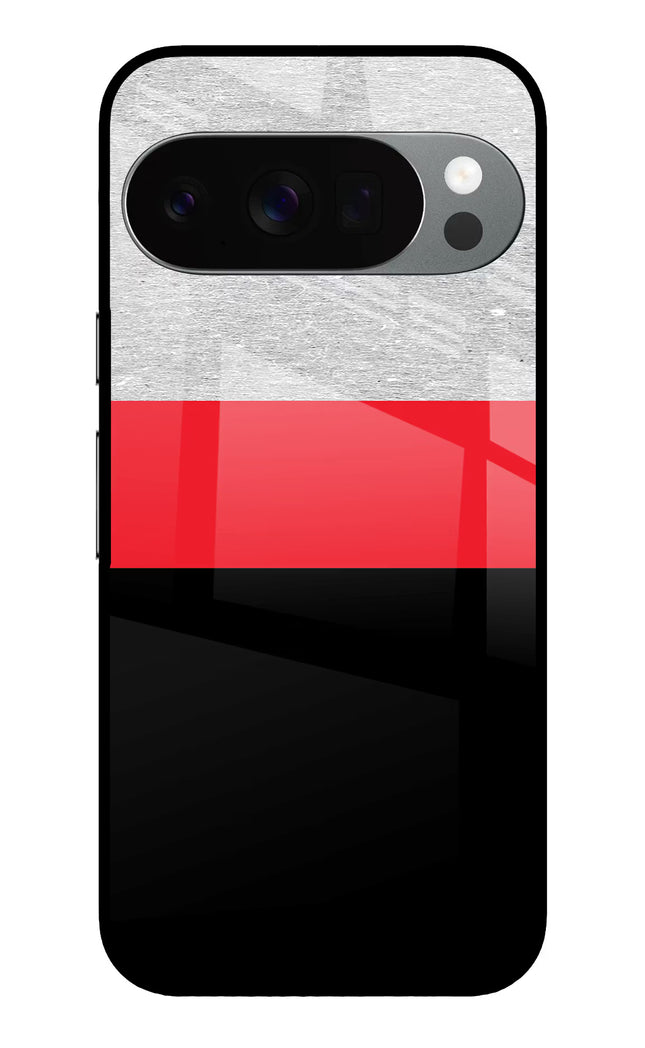 Tri Color Pattern Google Pixel 10 Pro Glass Case