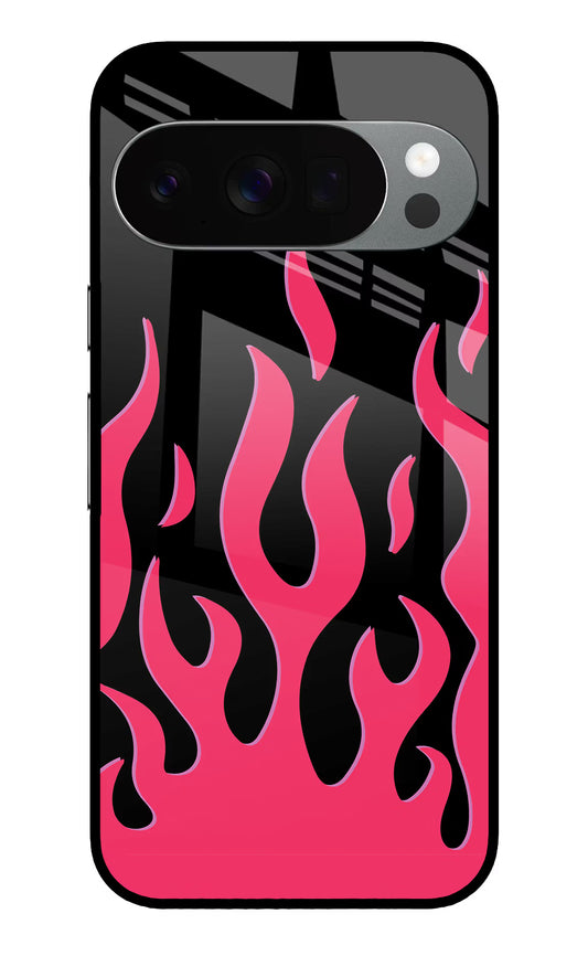 Fire Flames Google Pixel 10 Pro Glass Case