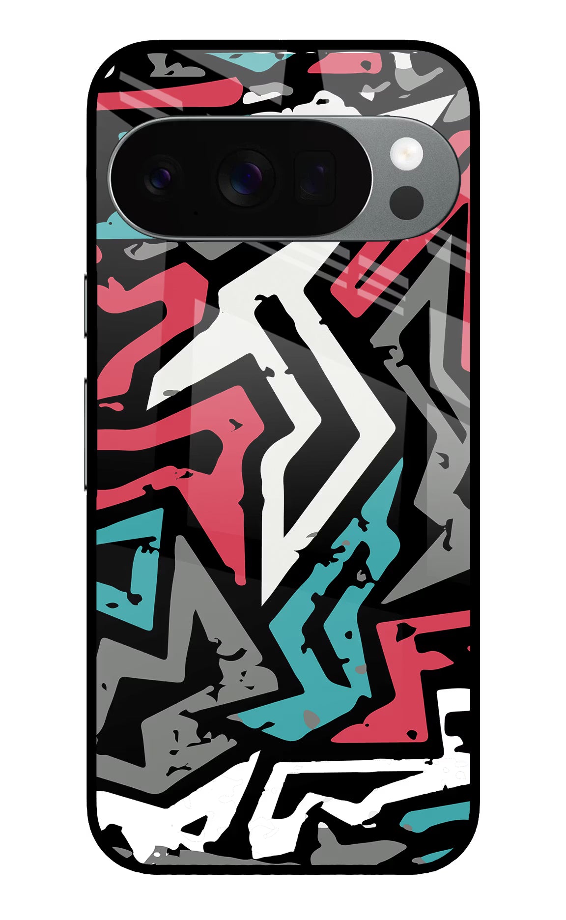 Geometric Graffiti Google Pixel 10 Pro Glass Case