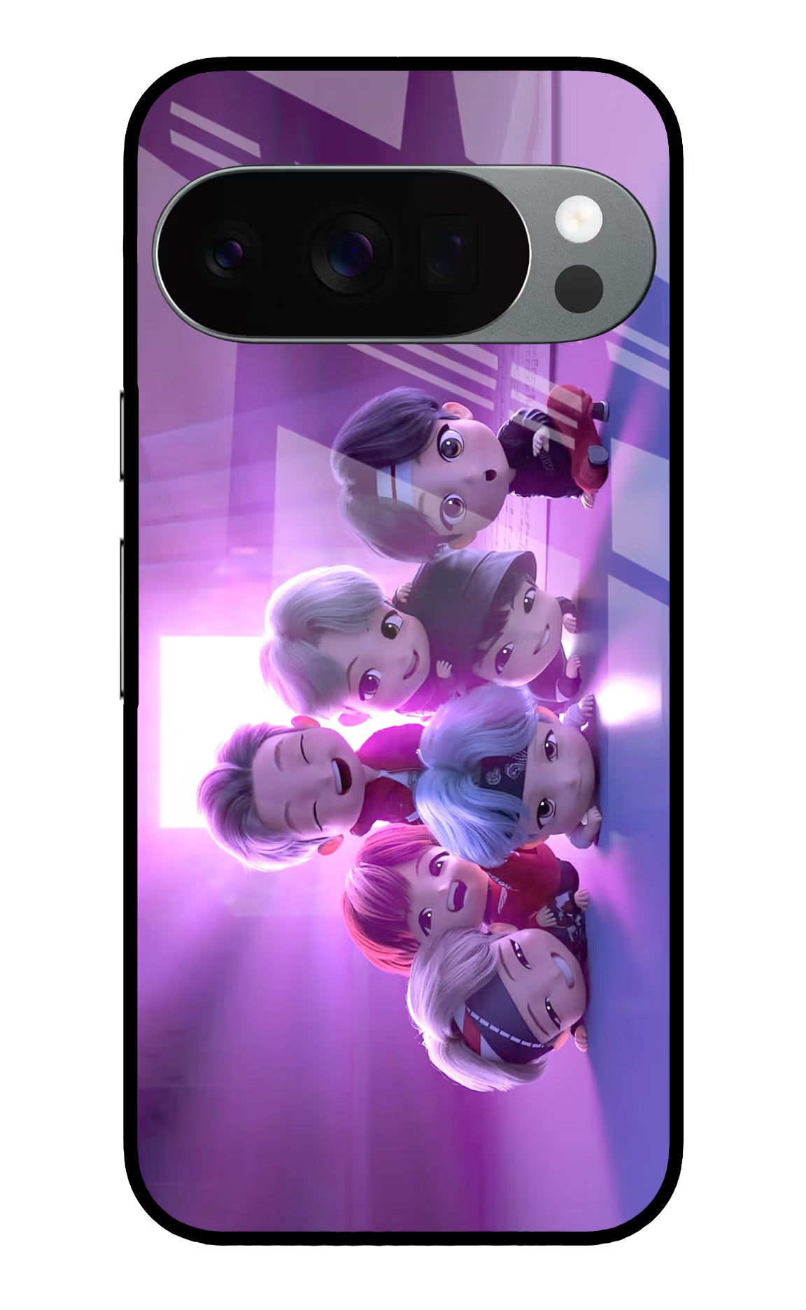 BTS Chibi Google Pixel 10 Pro Glass Case
