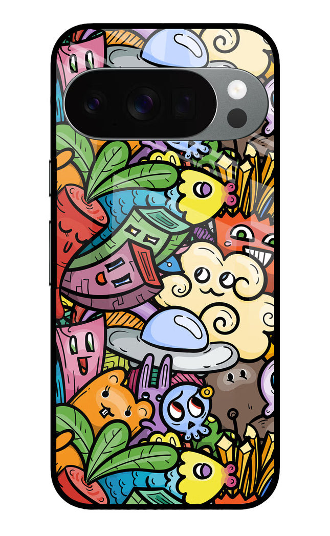 Veggie Doodle Google Pixel 10 Pro Glass Case