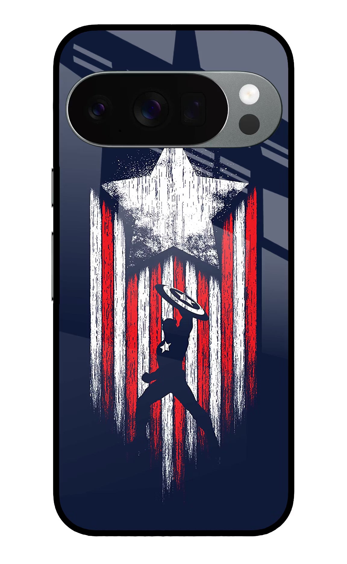 Captain America Marvel Art Google Pixel 10 Pro Glass Case