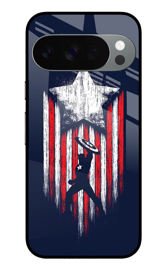 Captain America Marvel Art Google Pixel 10 Pro Glass Case