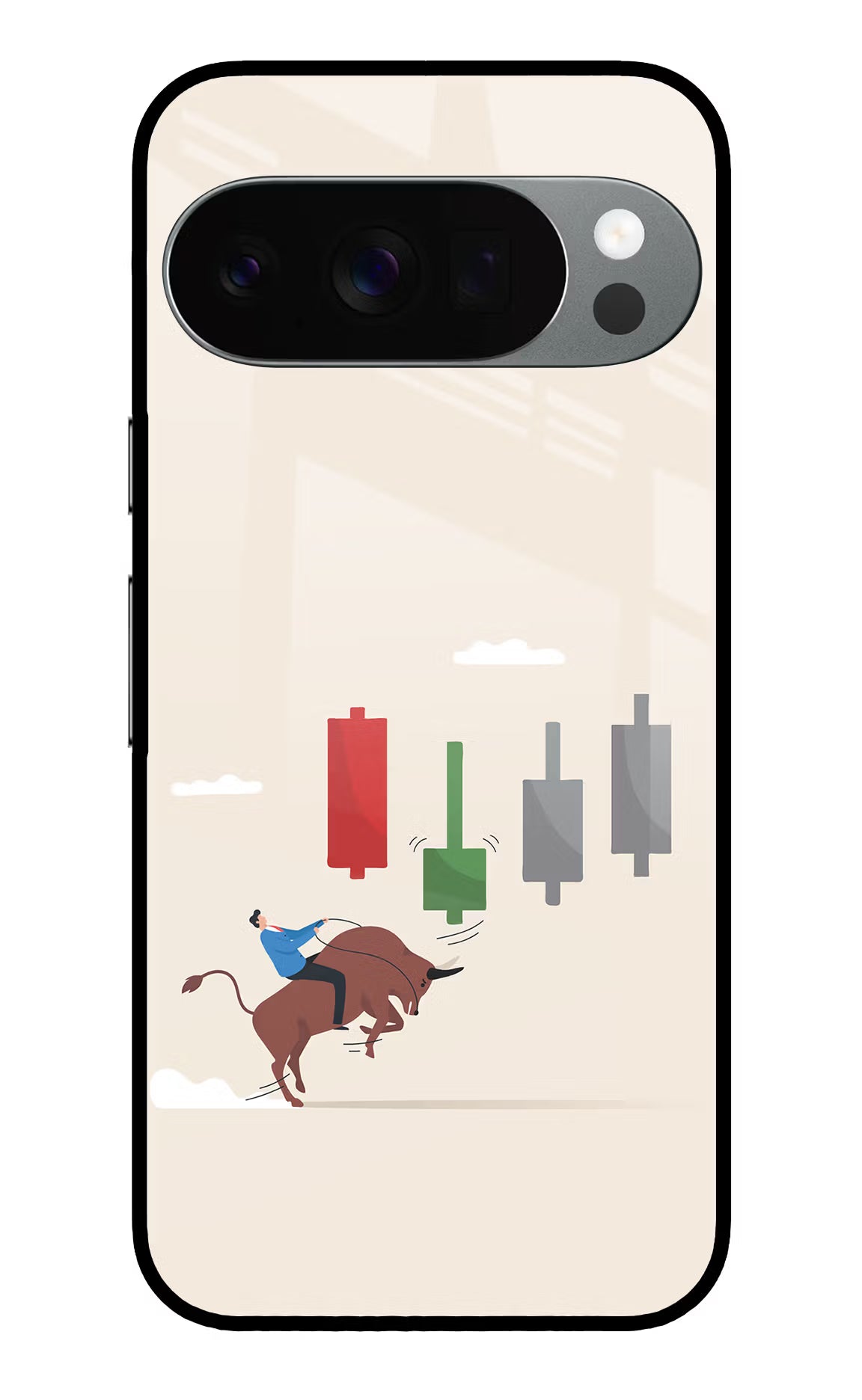 Bull Trading Momentum Google Pixel 10 Pro Glass Case